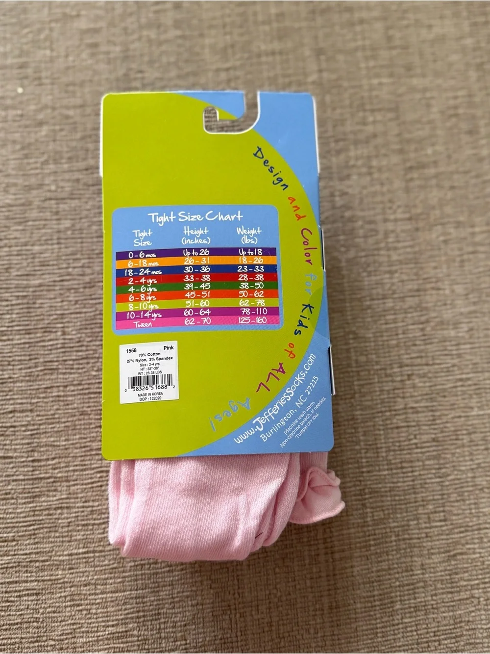 NWT Janie and Jack Girls' Tights Bundle - 4 Pairs